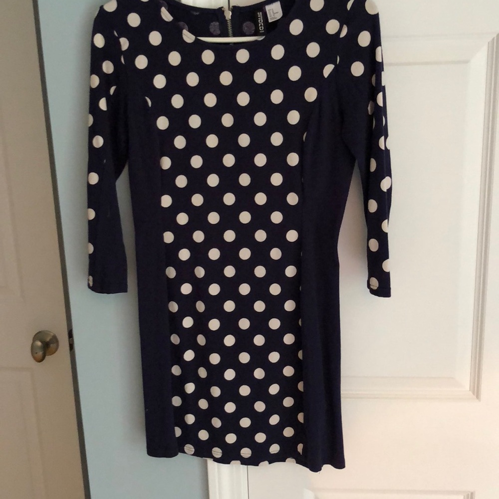 Short blue dress